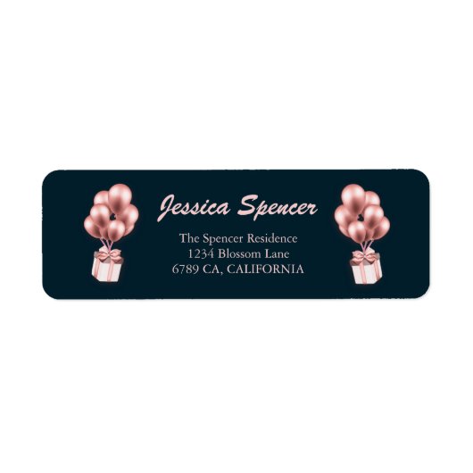 Roos Gold 50 en Fabulous 50th Birthday Etiket (Voorkant)