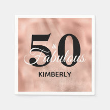 Roos Gold 50 en Fabulous Glam Birthday Party