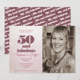 Roos Gold 50 en fantastische elegante 50-jarige ve Kaart