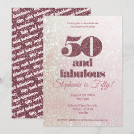 Roos Gold 50 en fantastische elegante 50-jarige ve Kaart