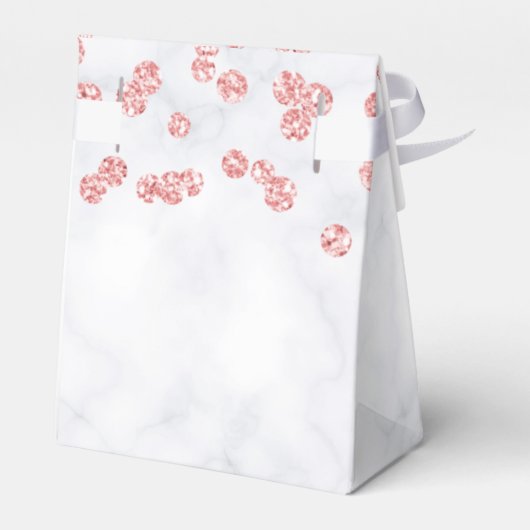 Roos Gold 60e verjaardag Hartelijk dank Floral Mar Bedankdoosjes (Achterkant)