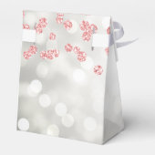 Roos Gold 60e verjaardag Hartelijk dank Floral Sil Bedankdoosjes (Achterkant)