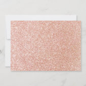 Roos Gold 60th Birthday Invitation - Vrouw 60th Kaart (Achterkant)