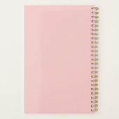 Roos Gold 6 Foto Jouw naam Monogram Planner (Achterkant)