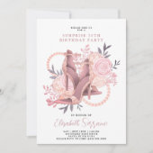 Roos Gold 70e Verjaardag Verrassing Kaart (Voorkant)