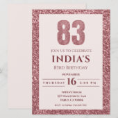 roos Gold 83e verjaardag Kaart (Voorkant / Achterkant)