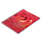 Roos Gold 85th Birthday Celebration Guest Book Notitieboek (Linkerzijde)