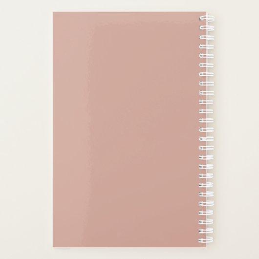 Roos Gold Aangepaste foto 2023-printer Planner (Achterkant)