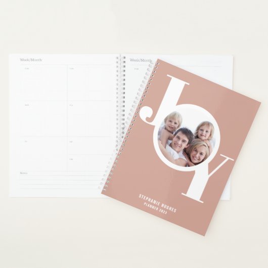 Roos Gold aangepaste foto Planner (Display)
