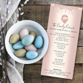 Roos Gold Aardbei Glitter Drift Dessert Menu