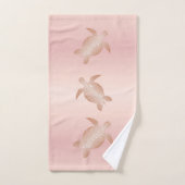 Roos Gold Abriot Blush Turtles Coastal Bad Handdoek (Handdoek)