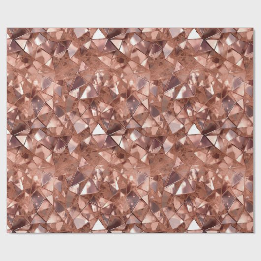 Roos Gold Abstract Cadeaupapier (Vlak)