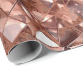 Roos Gold Abstract Cadeaupapier (Rol Hoek)