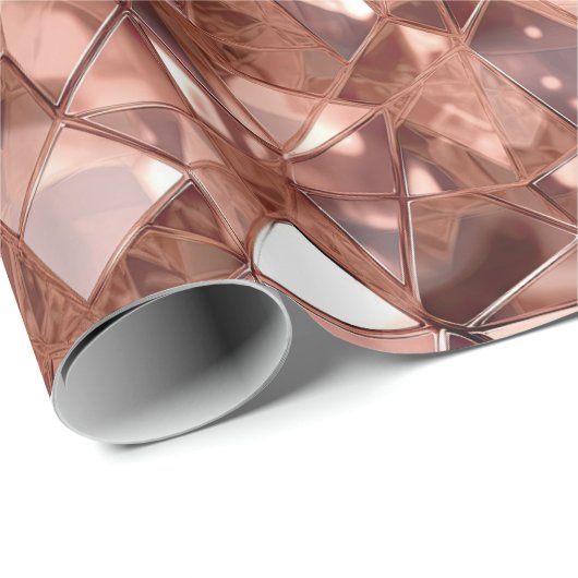 Roos Gold Abstract Cadeaupapier (Rol Hoek)