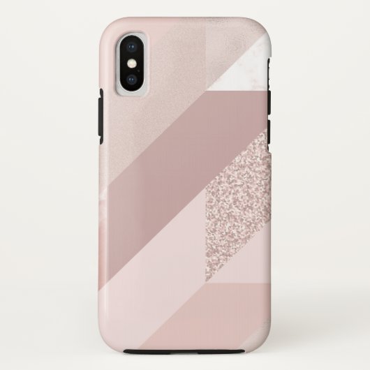 Roos Gold Abstract Patroon Case-Mate iPhone Case (Achterkant)