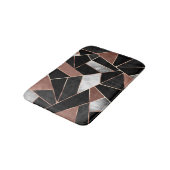 Roos Gold Abstract Pattern Bath Mat (Gekanteld)