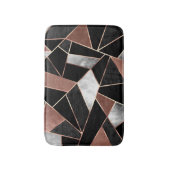 Roos Gold Abstract Pattern Bath Mat (Voorkant Verticaal)