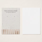 Roos Gold Abstracte, moderne Kaarten voor draagbee Visitekaartje (Voorkant /achterkant)