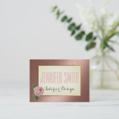  Roos Gold Afspraak Afsprakenkaartje (Staand voorkant)