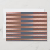 Roos Gold AFSTUDEREN PHOTO-uitnodiging marine Kaart (Achterkant)