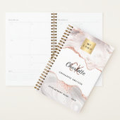 Roos Gold Agaat Monogram logo Business 2025 Planner (Display)