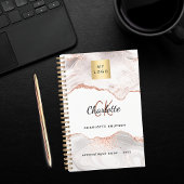 Roos Gold Agaat Monogram logo Business 2025 Planner