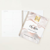 Roos Gold Agaat Monogram logo Business 2026 Planner (Display)