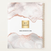 Roos Gold Agaat Monogram logo Business 2026 Planner (Achterkant)
