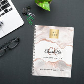 Roos Gold Agaat Monogram logo Business 2026 Planner
