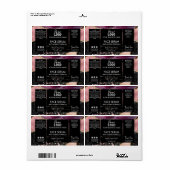 Roos Gold Agate Face en hazelolie Serum Etiket (Full Sheet)