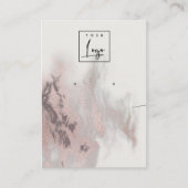 Roos Gold Agate Ketting Verdien Logo beeldscherm Visitekaartje (Voorkant)