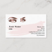 Roos Gold Agate Makeup Eyebrow Eyes Lashes Visitekaartje (Achterkant)