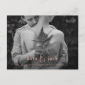 Roos Gold Ampersand | Foto Sla de datum op Aankondigingskaart (Voorkant)