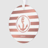 Roos Gold Anchor Ornament (voorkant)