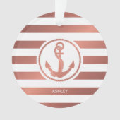 Roos Gold Anchor Ornament (voorkant)