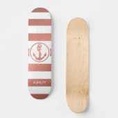 Roos Gold Anchor Persoonlijk Skateboard (Voorkant)