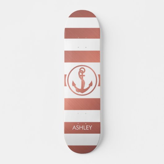 Roos Gold Anchor Persoonlijk Skateboard (Voorkant)