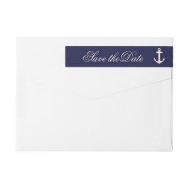 Roos Gold Anchor RSVP Wraparound Label