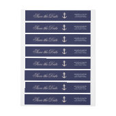 Roos Gold Anchor RSVP Wraparound Label (Vel)
