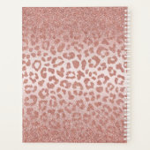 Roos Gold Animal Print Glittery Gradient Planner (Achterkant)
