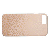 Roos Gold Animal Print Pattern iPhone 7 Hoesje (Achterkant (Horizontaal))
