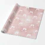 Roos Gold Antiek Franse wijn thema Cadeaupapier<br><div class="desc">Parijse  wijnpatroon met wijnglazen inpakpapier..</div>