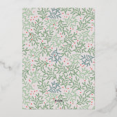 Roos Gold Arches 3 Photo Pine Lantern Kerstmis Folie Feestdagenkaart (Achterkant)