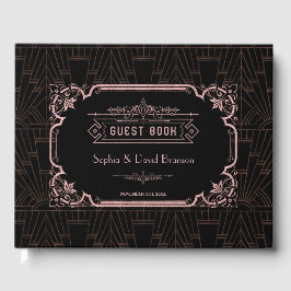 Roos Gold Art Deco Great Gatsby Wedding Gastenboek