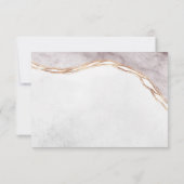 Roos Gold Art Deco Modern Visitekaartje Bedankkaart (Achterkant)