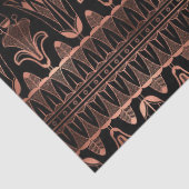 Roos Gold Art Deco over zwarte ontkoppeling Tissuepapier (Detail)