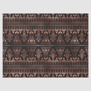 Roos Gold Art Deco over zwarte ontkoppeling Tissuepapier