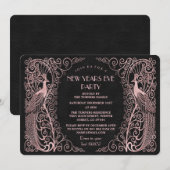 Roos Gold Art-spotjes Nieuwjaarsdag Kaart (Voorkant / Achterkant)