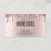 Roos Gold Artist Blush Makeup Lashes Glitter Drive Visitekaartje (Achterkant)