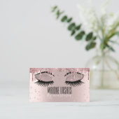 Roos Gold Artist Blush Makeup Lashes Glitter Drive Visitekaartje (Staand voorkant)